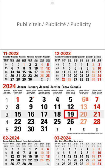 5-Maandskalender 2024 Business Midi