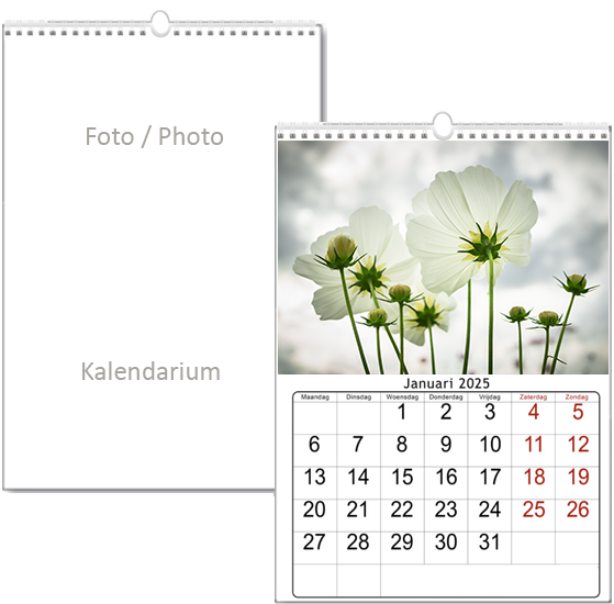 Muurkalender op Maat 2025 wire-o
