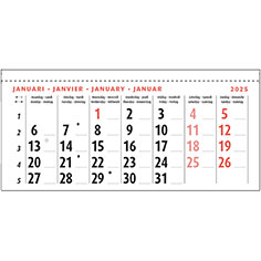 Maandblok kalender 2024 Type 1