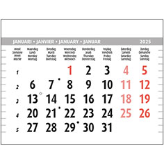 Maandblok kalender 2024 Type 3