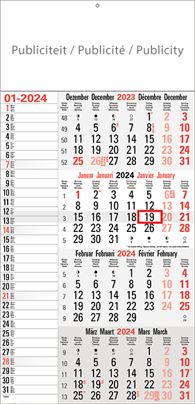4-Maandskalender 2023 Memo