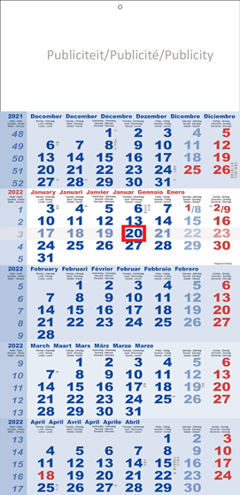 5-Maandskalender 2023 Classic