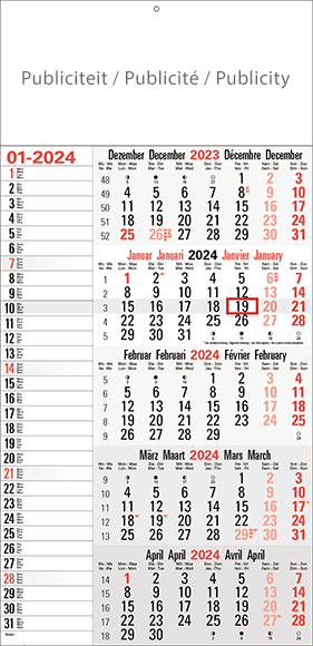 5-Maandskalender 2023 Memo