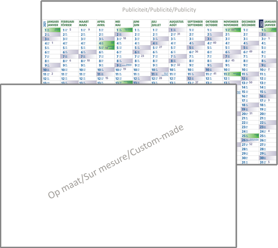 Jaarplanner op maat