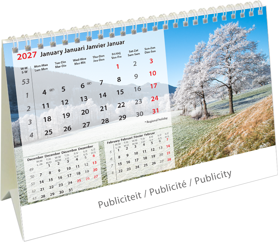 Kantoorkalender 2027 Beautiful Nature