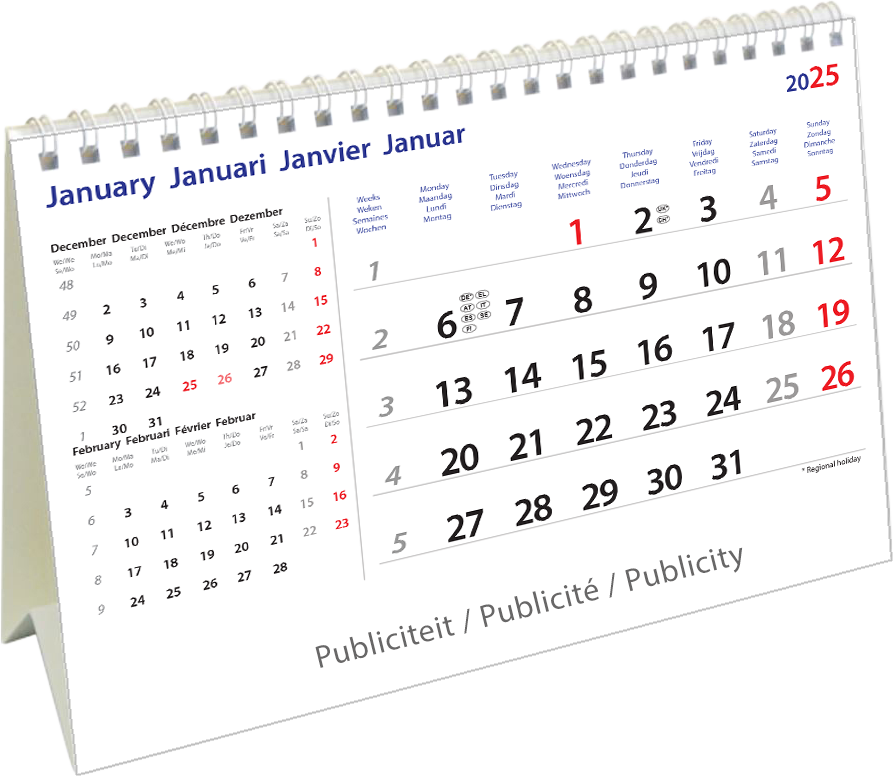 Kantoorkalender 2024 International