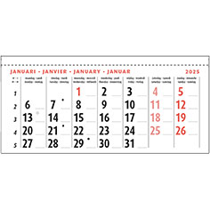 Maandblok kalender 2020 Type 1