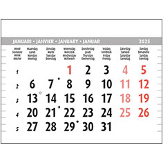 Maandblok kalender 2020 Type 3