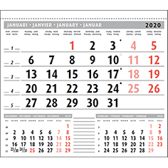 Maandblok kalender 2020 Type 6
