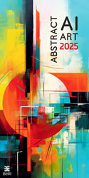 Muurkalender 2025 Abstract AI Art 13p Cover