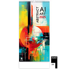 Muurkalender 2025 Luxe Abstract AI Art