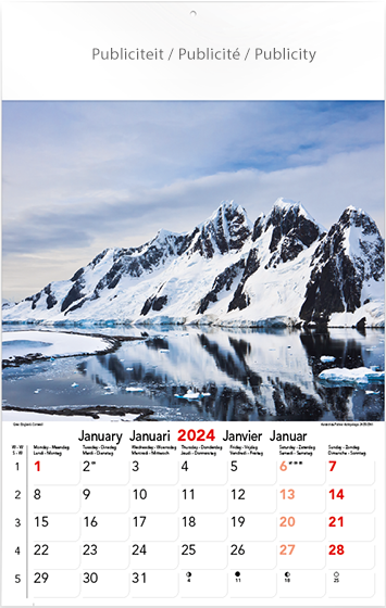 Muurkalender 2024 Amazing Visions 13p 30x47cm