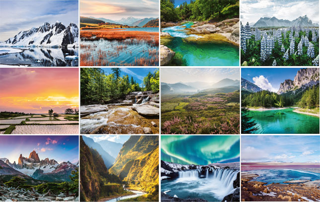 Muurkalender 2024 Amazing Visions 13p 30x47cm Prenten