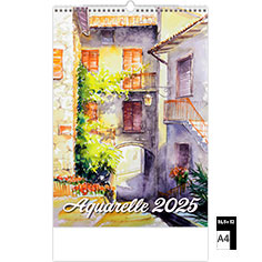 Muurkalender Deco 2025 Aquarelle