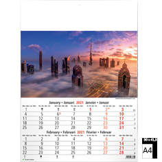 Muurkalender 2021 Architecture 6 bladen