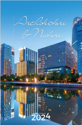 Muurkalender 2024 Architecture & Nature 13p 22x41cm Cover