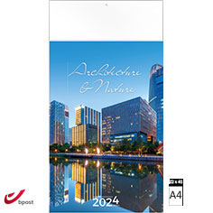 Muurkalender 2024 Architecture & Nature 22 x 41