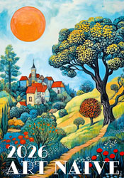 Muurkalender 2024 Art Naive 13p 31x52cm Cover