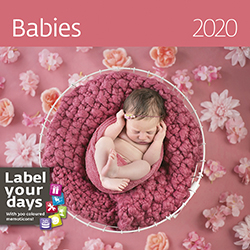 Muurkalender 2020 Babies 13p 30x30cm Cover