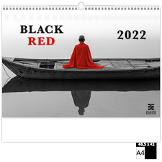 Muurkalender 2022 Luxe Black Red