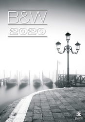 Muurkalender 2020 Black and White 13p 34x55cm Cover