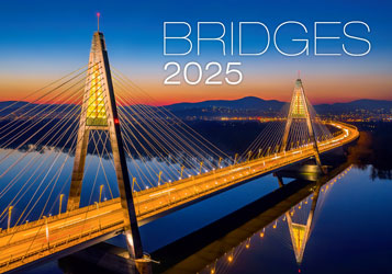 Muurkalender 2024 Bridges 13p 45x38cm Cover