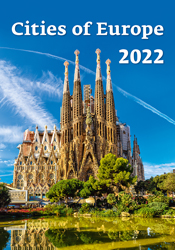Muurkalender 2022 Cities of Europe 13p 31x52cm Cover