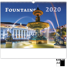 Muurkalender Deco 2020 Fountains
