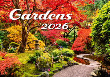 Muurkalender 2025 Gardens 13p 45x38cm Cover