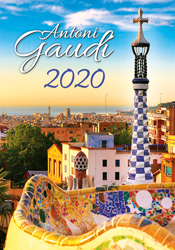 Muurkalender 2020 Gaudi 13p 31x52cm Cover