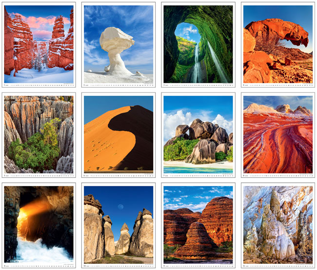 Muurkalender 2025 Geo Art 13p 45x59cm Prenten