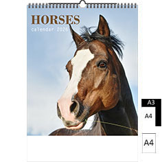 Muurkalender 2024 Horses A4 A3