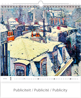 Muurkalender 2024 Impressionism 13p 30x37cm