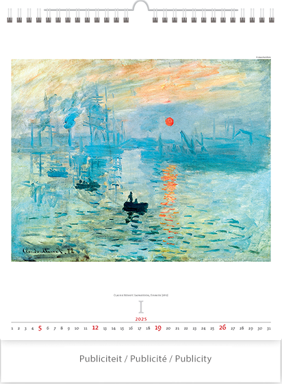 Muurkalender 2025 Impressionism 13p 45x59cm