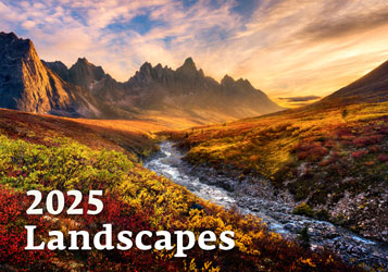 Muurkalender 2024 Landscapes 13p 45x38cm Cover