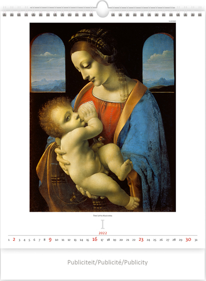 Kunstkalender 2022 Leonardo Da Vinci 13p 45x59cm