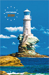 Muurkalender 2026 Lighthouse 13p 22x41cm Cover
