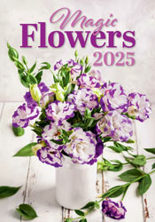Muurkalender 2024 Magic Flowers 13p 31x52cm Cover