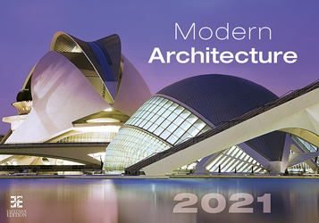 Muurkalender 2021 Modern Architecture 13p 48x41cm Cover