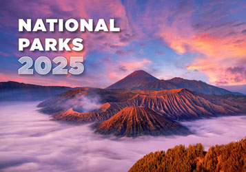 Muurkalender 2024 National Parks 13p 45x38cm Cover