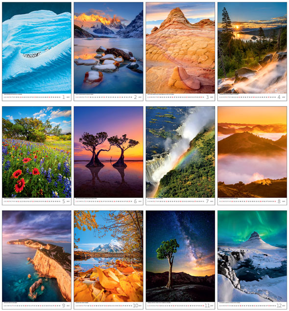 Muurkalender 2024 Nature Emotions 13p 31x52cm Prenten