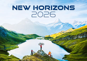 Muurkalender 2026 New Horizons 13p 45x38cm Cover