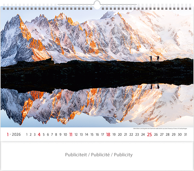 Muurkalender 2026 New Horizons 13p 45x38cm