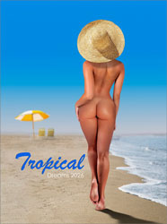 Muurkalender 2026 Pin-up Tropical Dreams 13p 30x47cm Cover