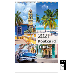 Muurkalender Deco 2020 Postcard from