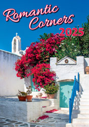 Muurkalender 2024 Romantic Corners 13p 31x52cm Cover