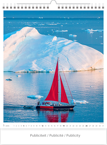 Muurkalender 2025 Sailing 13p 45x59cm
