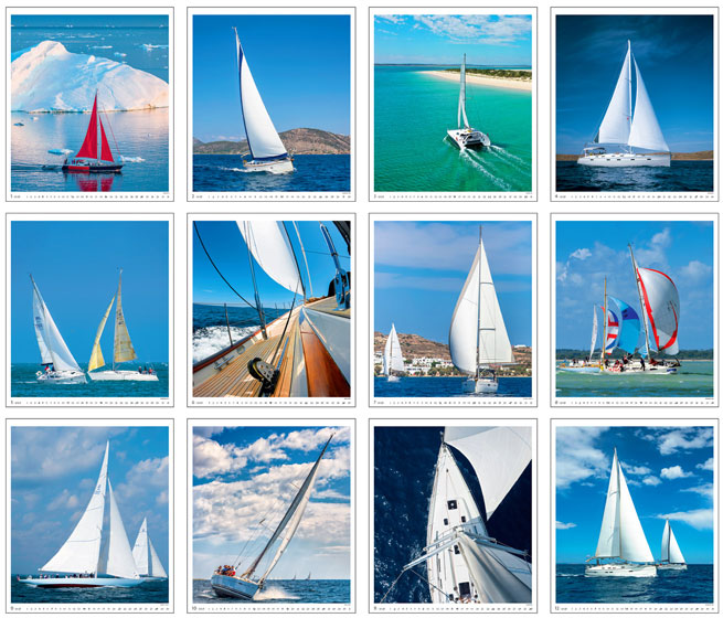 Muurkalender 2025 Sailing 13p 45x59cm Prenten