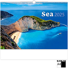 Muurkalender Deco 2025 Sea