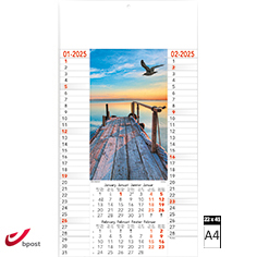 Muurkalender 2021 Seaside 6 bladen